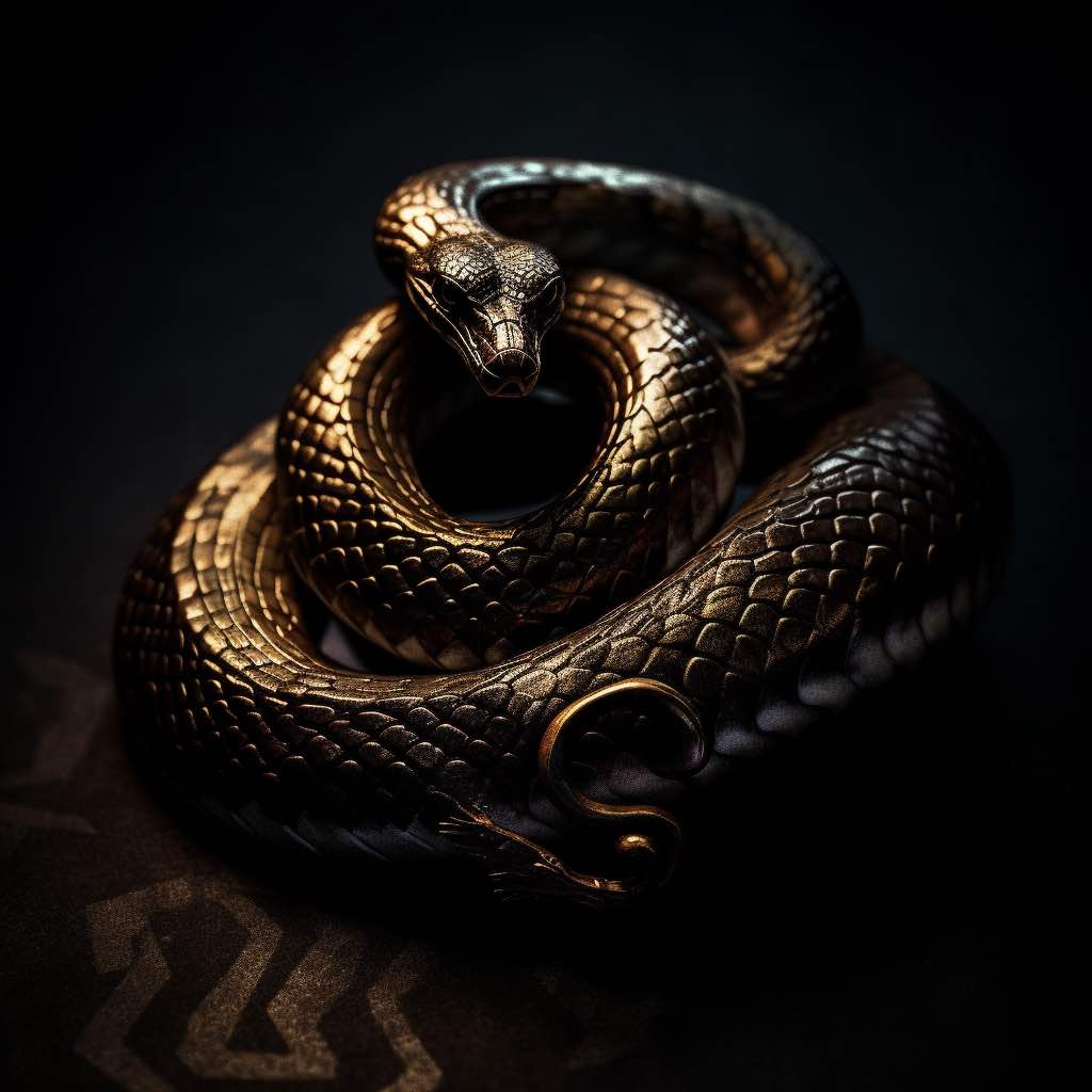 Loki symbool in Noorse Mythologie: de slang