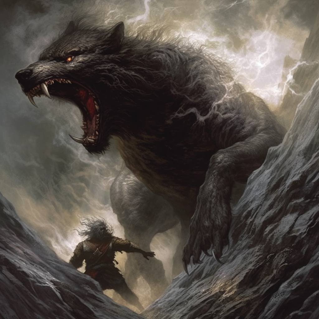 Fenrir the wolf god